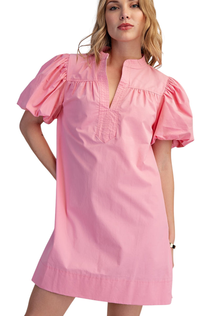 Caldwell Bubble Sleeve Mini Dress