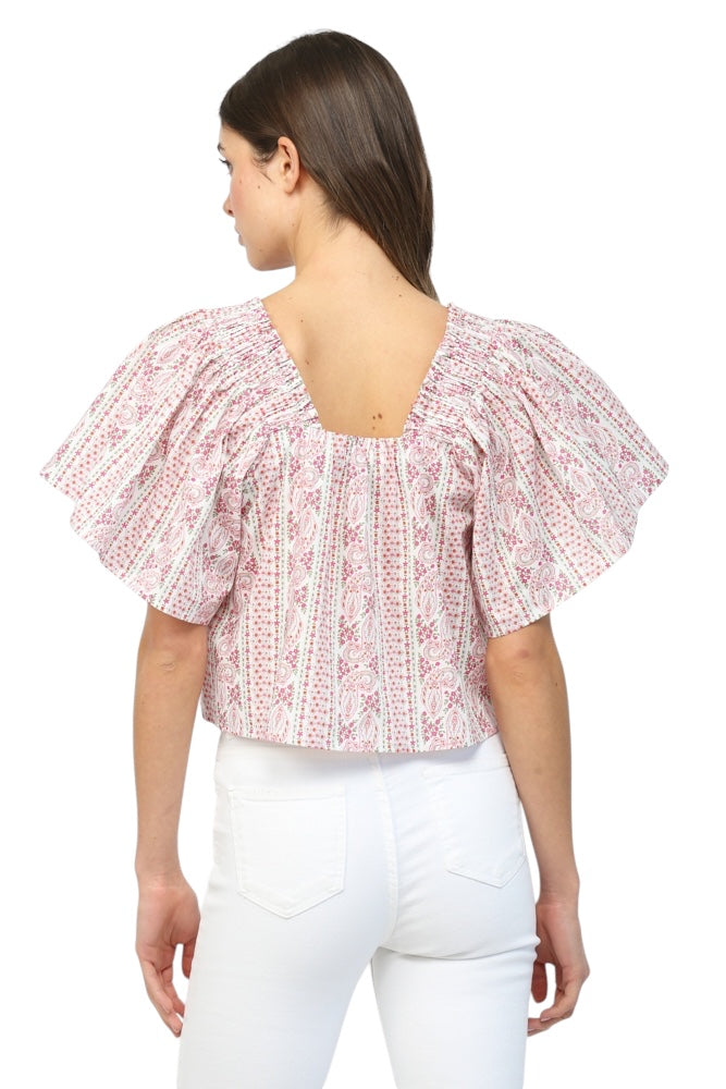 Granger Printed Poplin Top