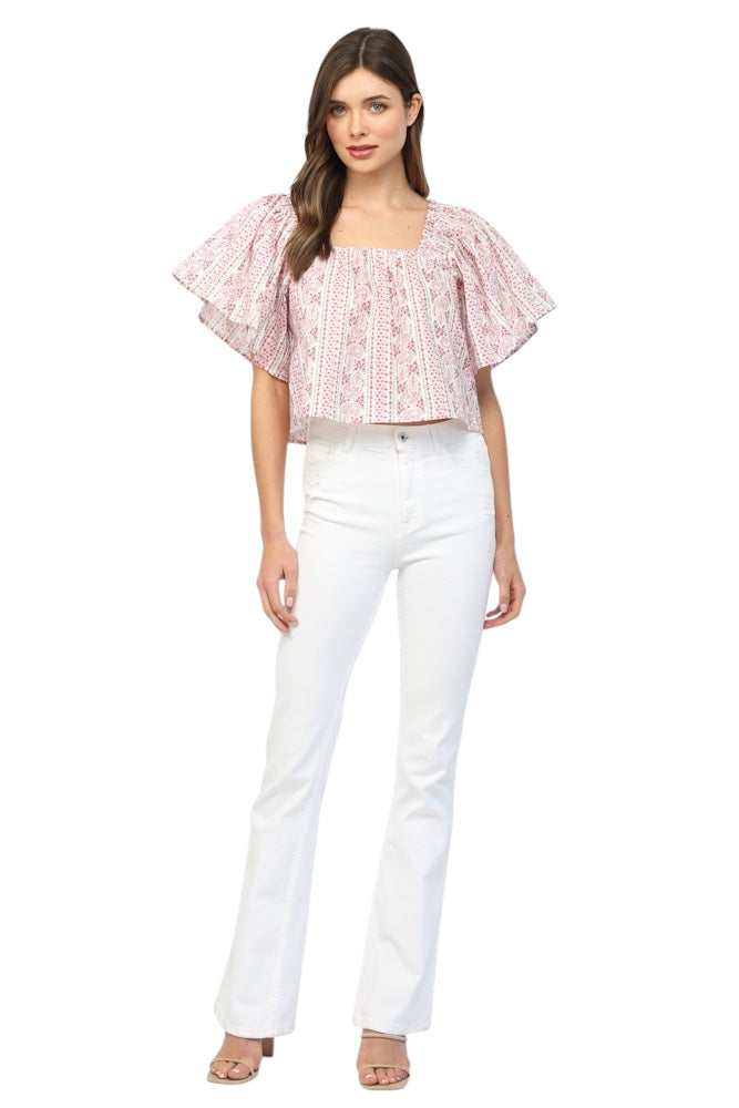 Granger Printed Poplin Top