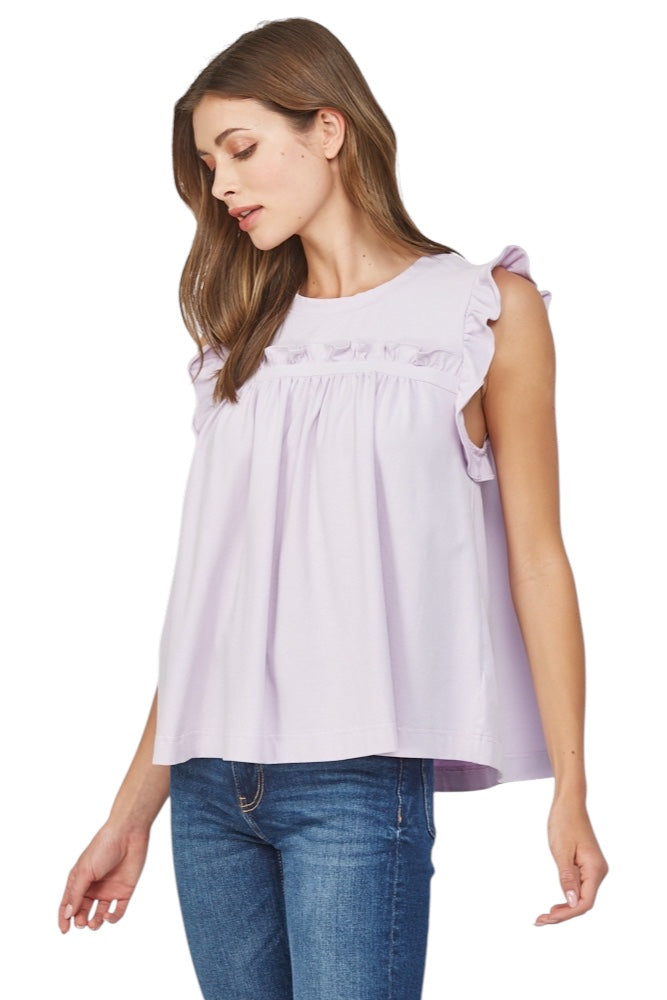 Ansley Flutter Sleeve Top