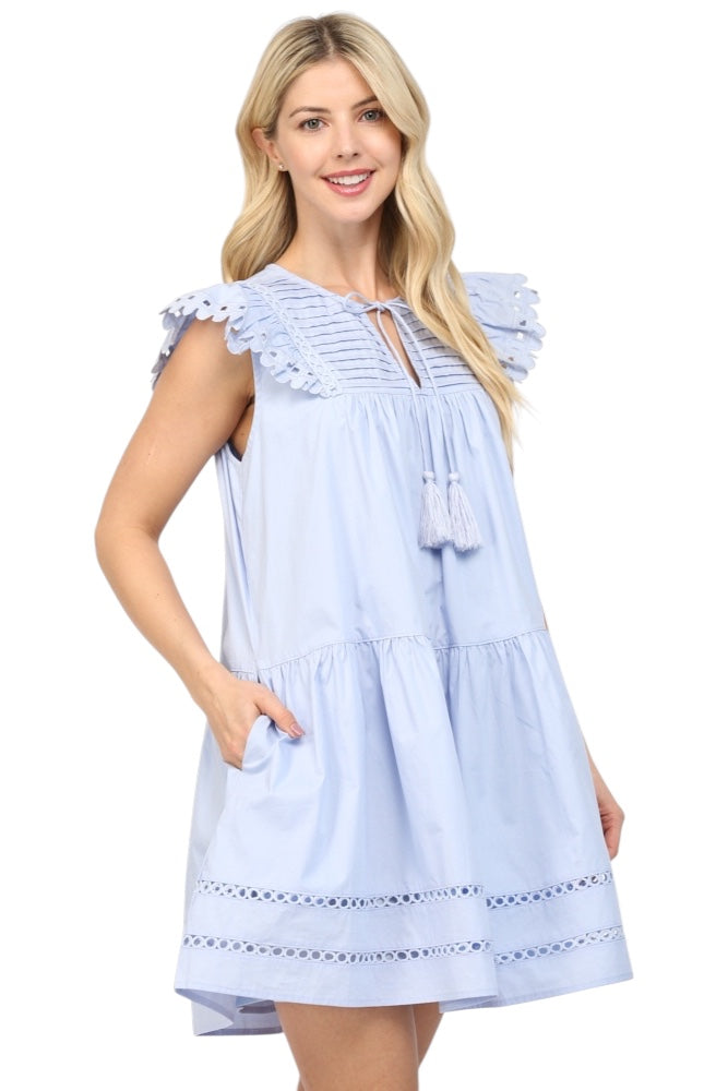 Stratton Eyelet Mini Dress