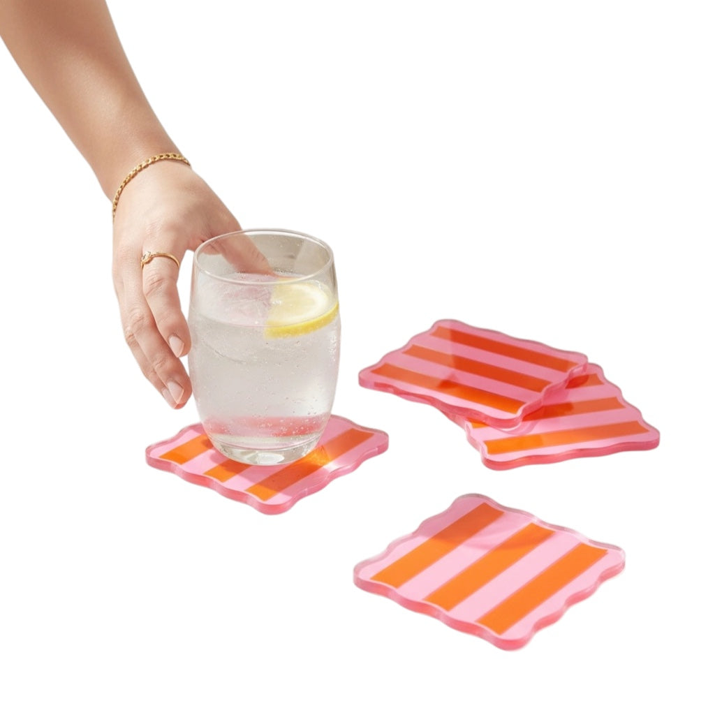 Table Talk Acrylic Coaster Set