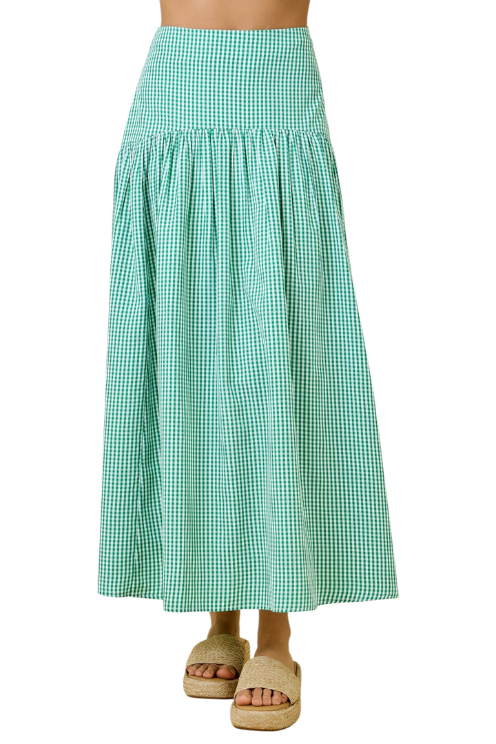 Bishop Gingham Maxi Skirt
