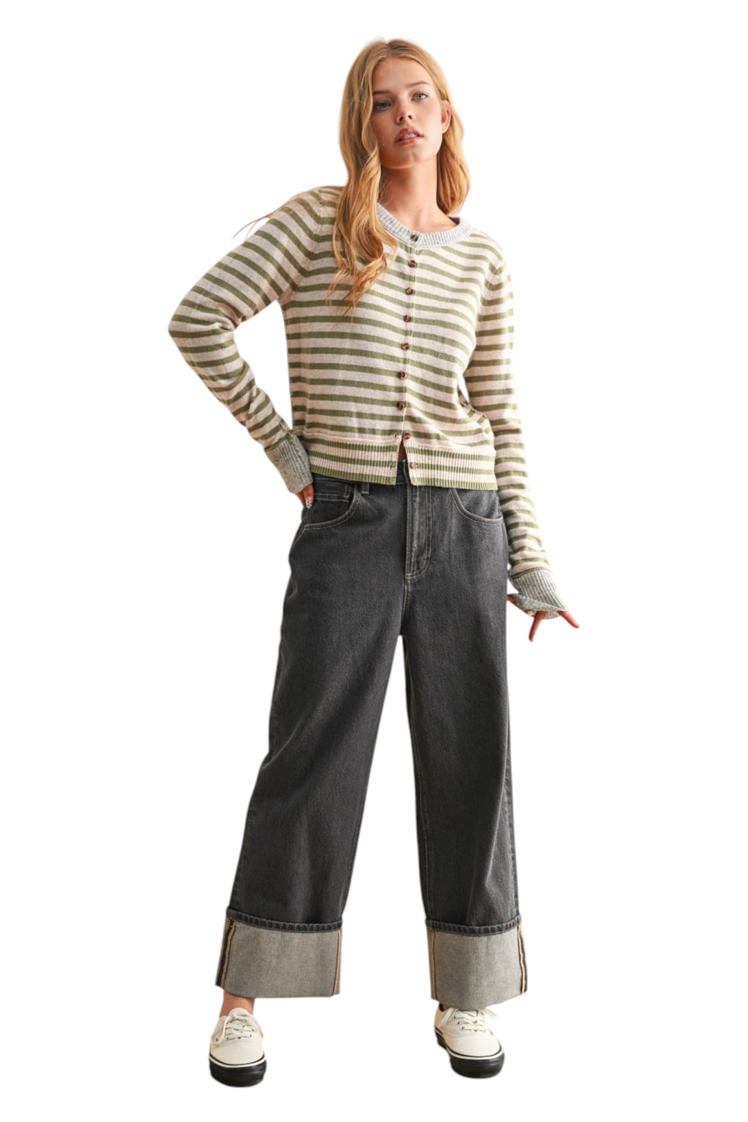 McGuire Striped Cardigan