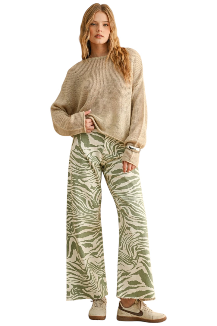 Irwin Zebra Print Pants