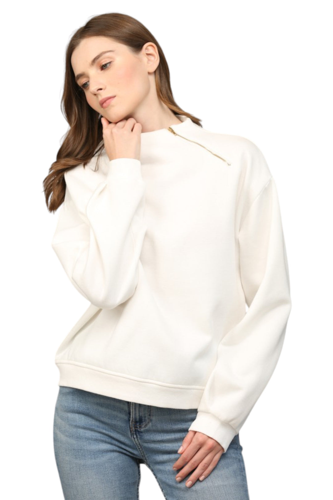 Briggs Zipper Trimmed Pullover