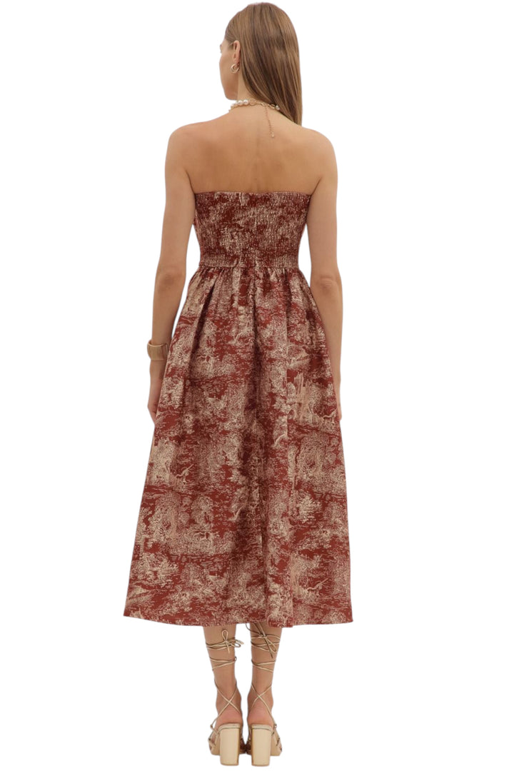 Carter Strapless Midi Dress