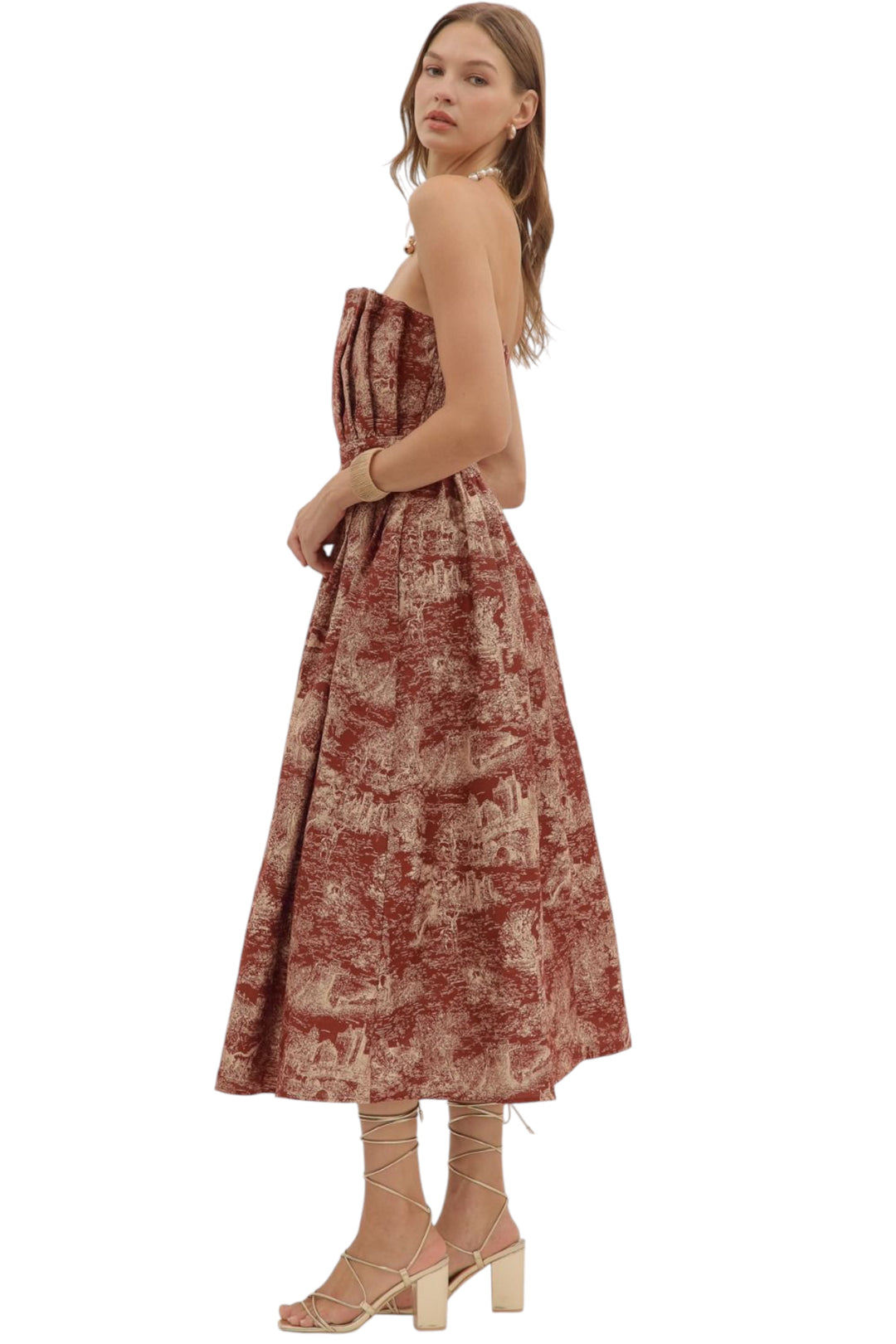 Carter Strapless Midi Dress