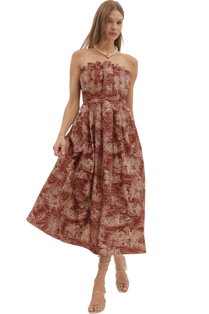 Carter Strapless Midi Dress