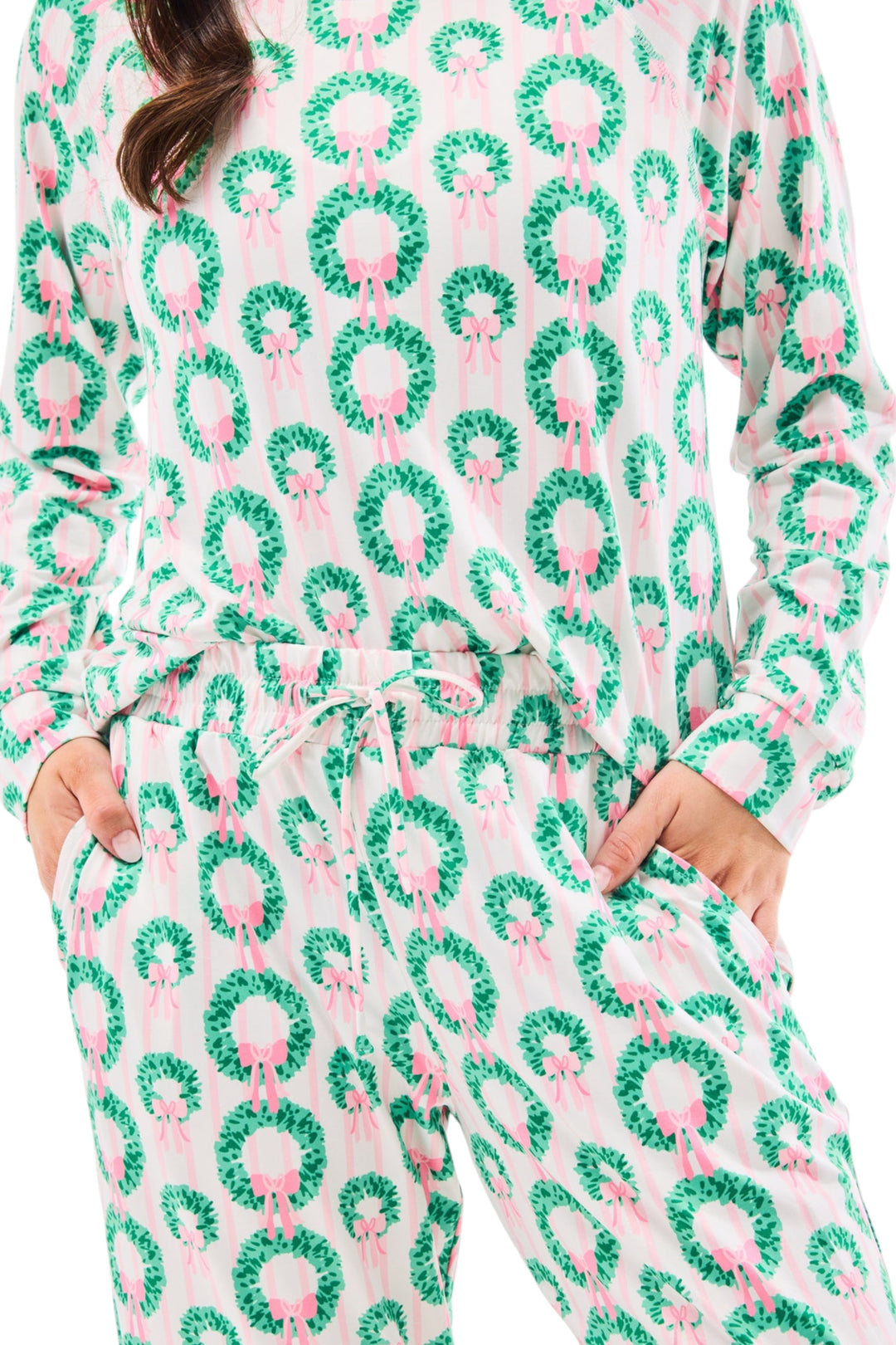 Rosy Wreath Pajamas