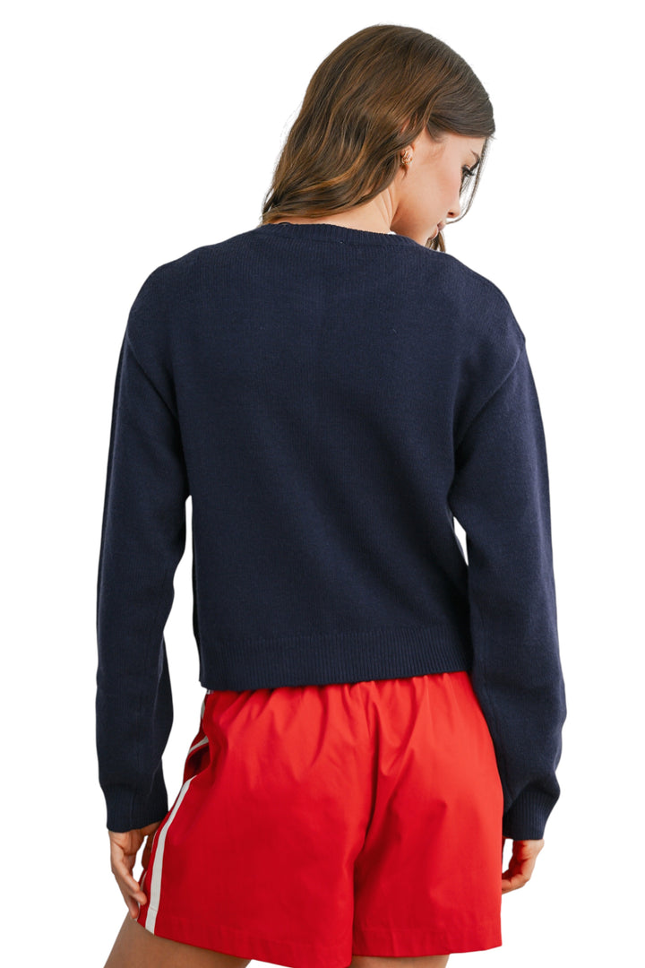 Colson Button Crop Cardigan