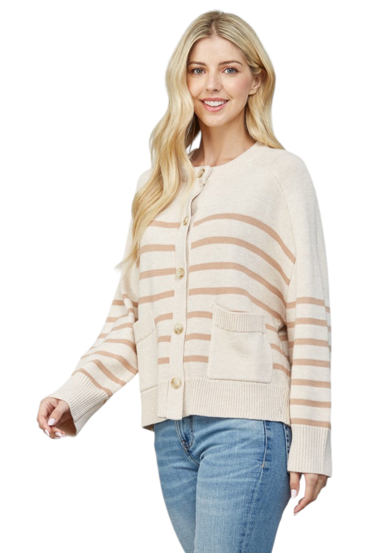 Inman Striped Cardigan