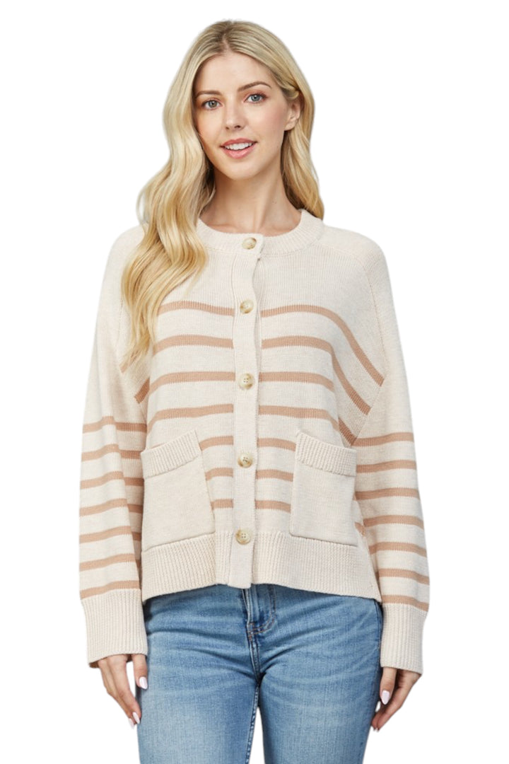 Inman Striped Cardigan