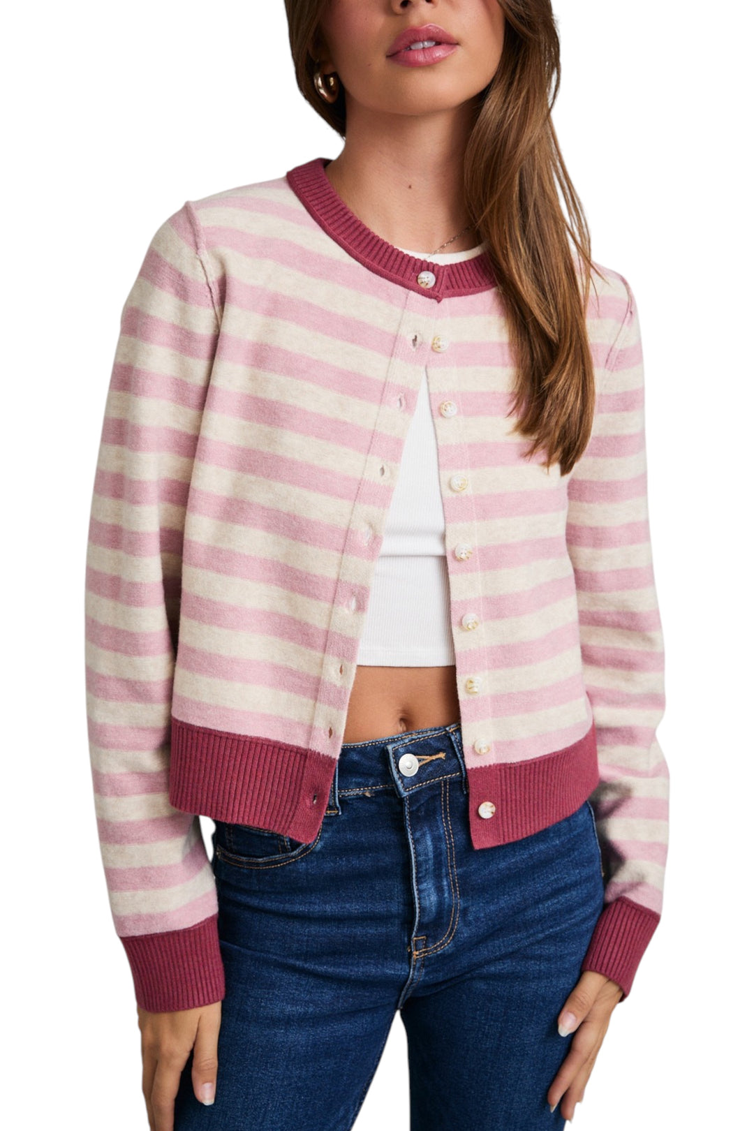 Emery Striped Cardigan