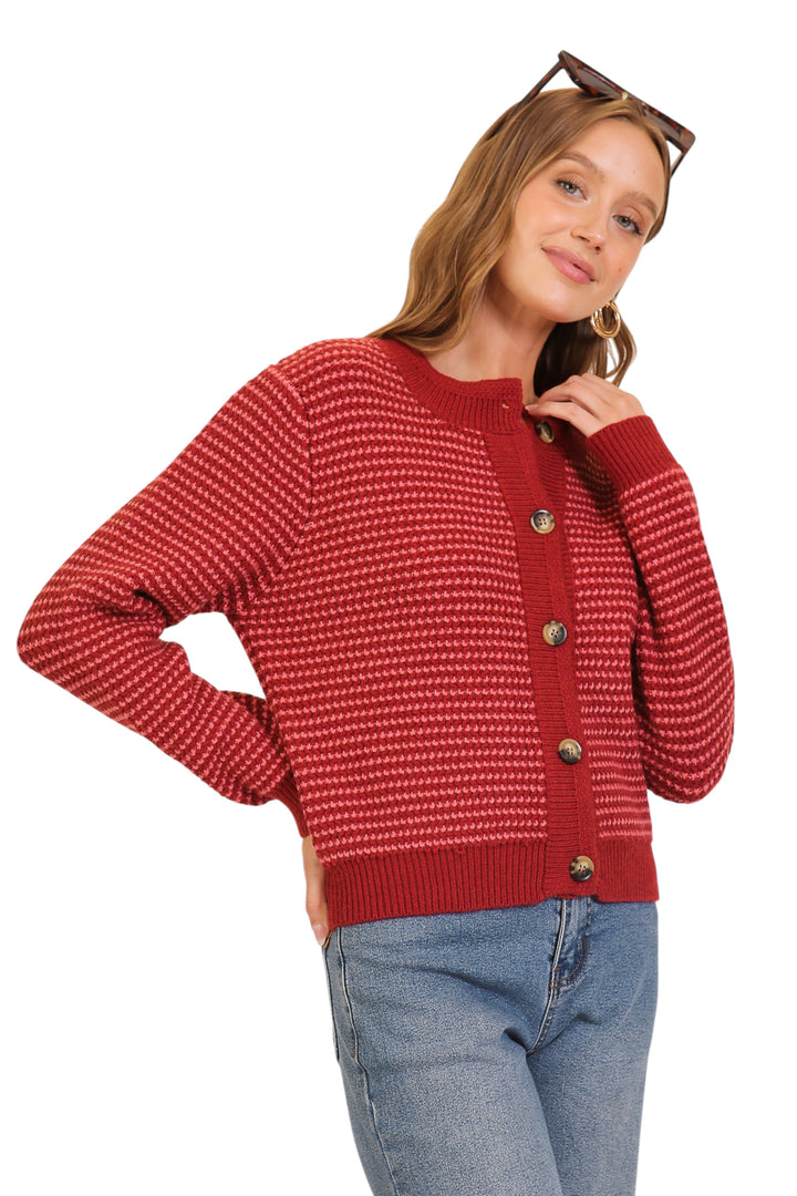 Elle Striped Cardigan