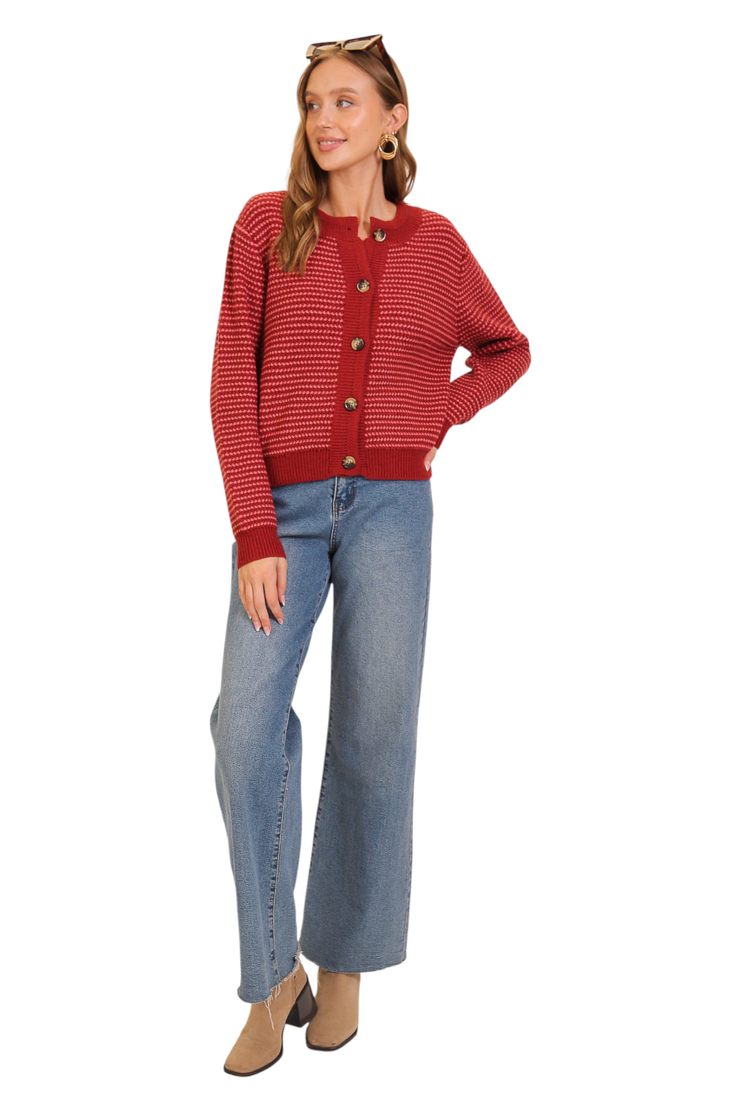 Elle Striped Cardigan