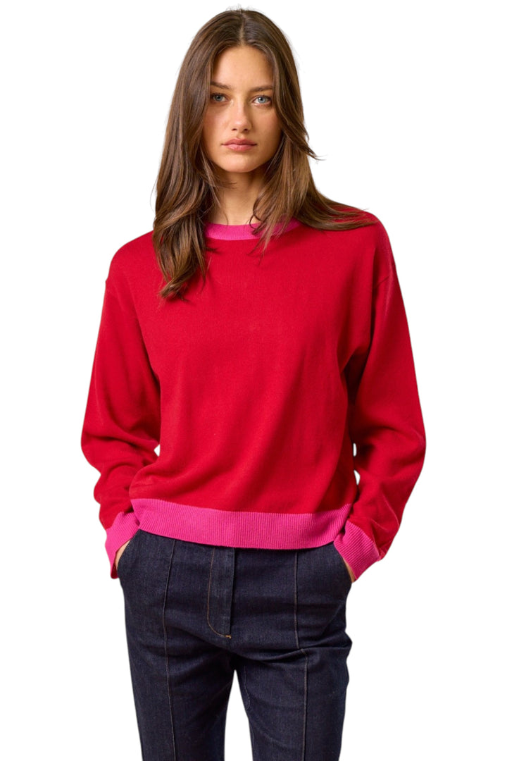 Maren Two Tone Sweater