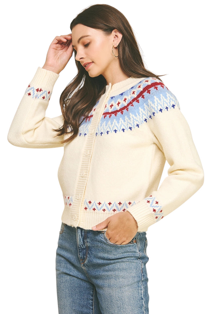 Merritt Nordic Cardigan Sweater