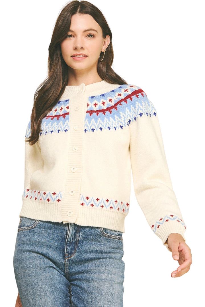 Merritt Nordic Cardigan Sweater