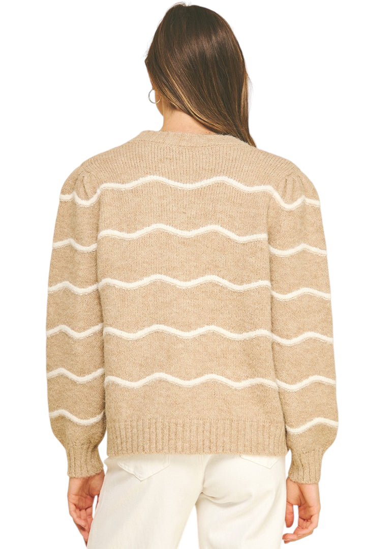 Lenox Wavy Stripe Cardigan