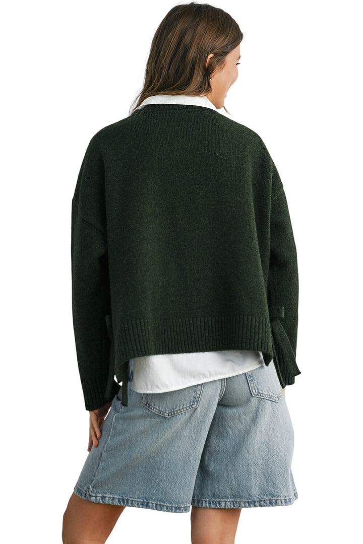 Hacker Side Tie Sweater