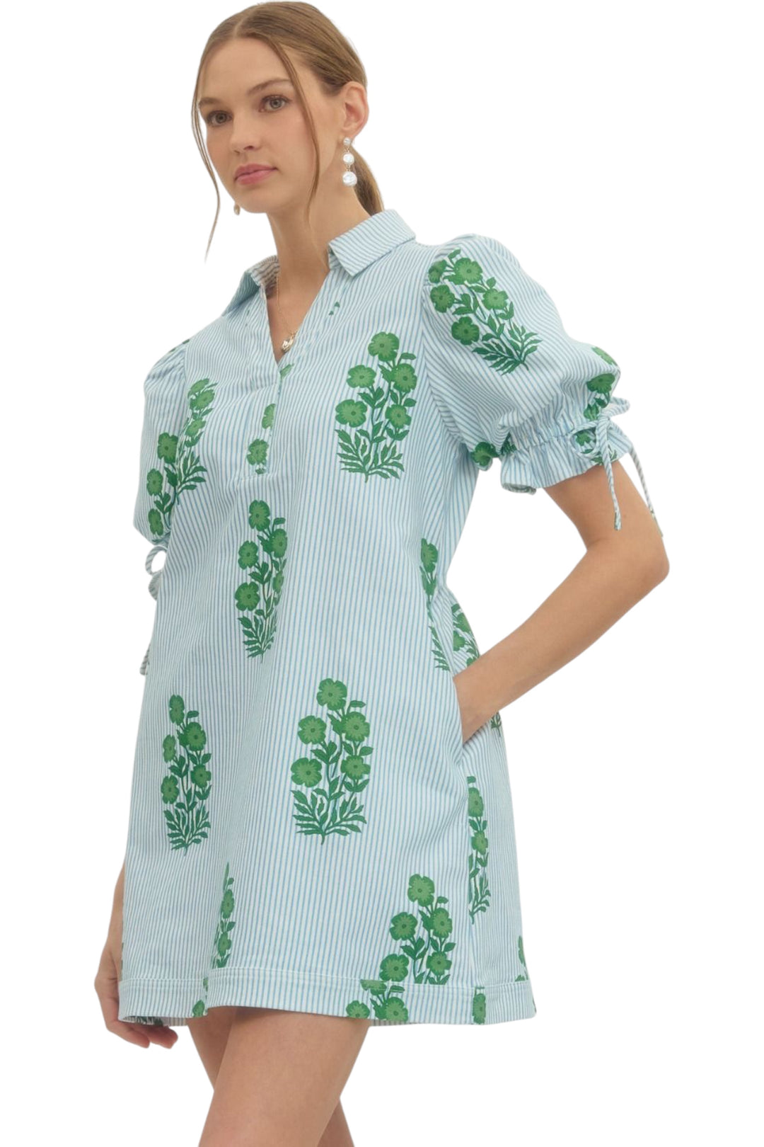 Dumont Block Print Mini Dress