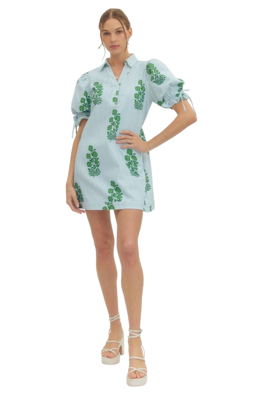 Dumont Block Print Mini Dress
