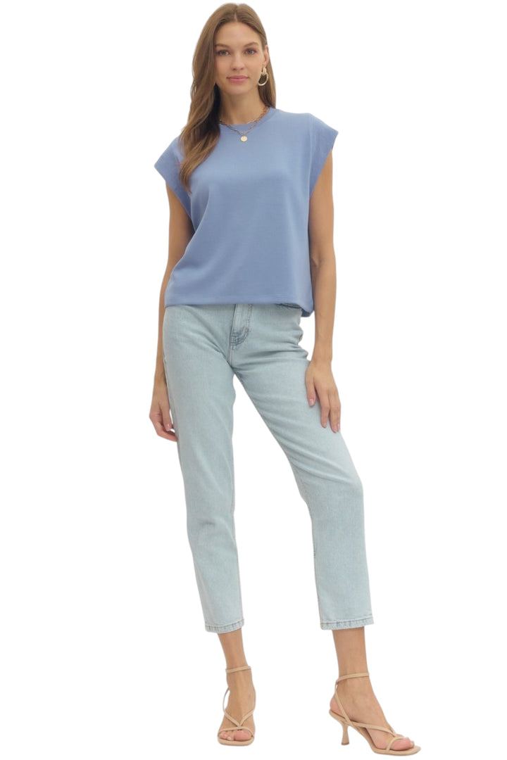 Rockwell Cap Sleeve Top