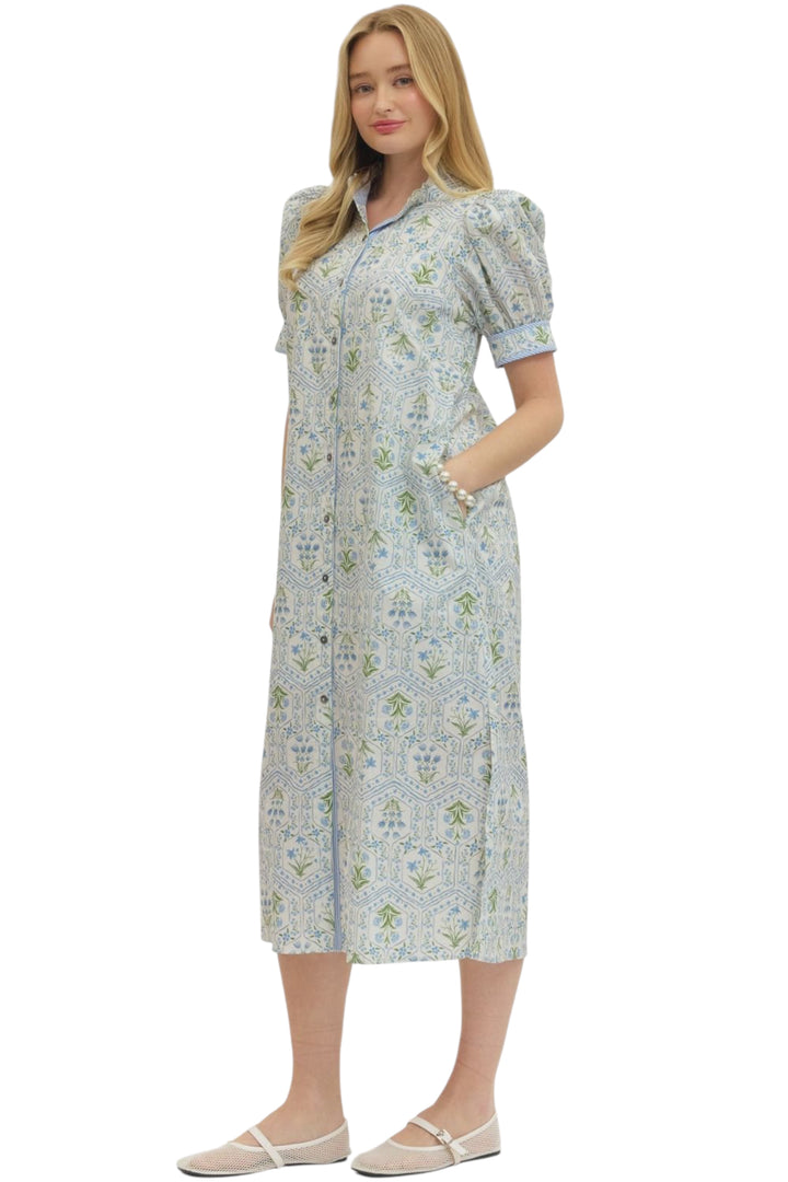 Mullins Botanical Midi Dress