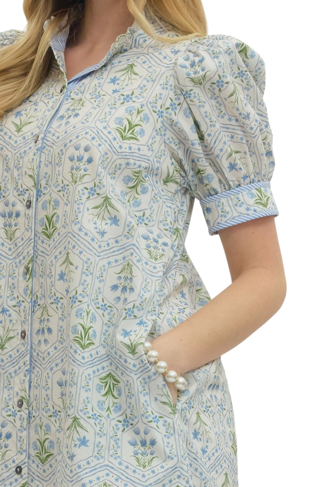 Mullins Botanical Midi Dress