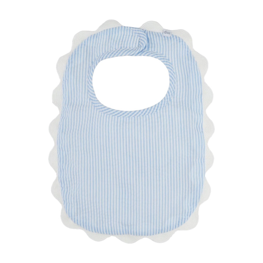 Blue Scallop Bib