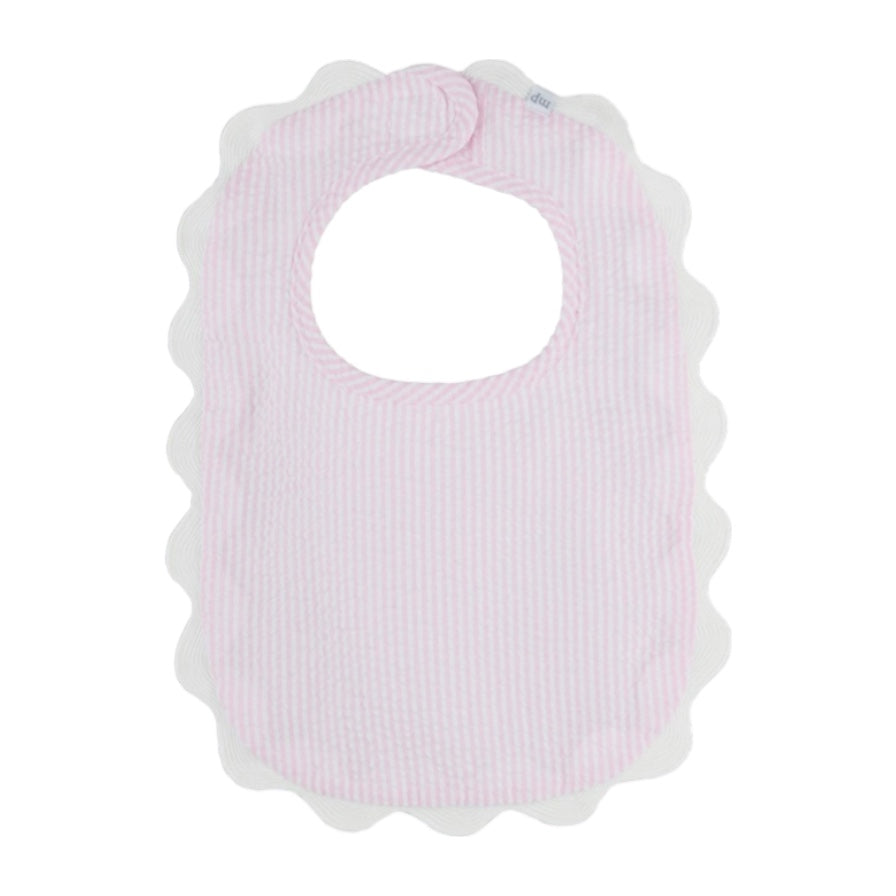 Pink Scallop Bib