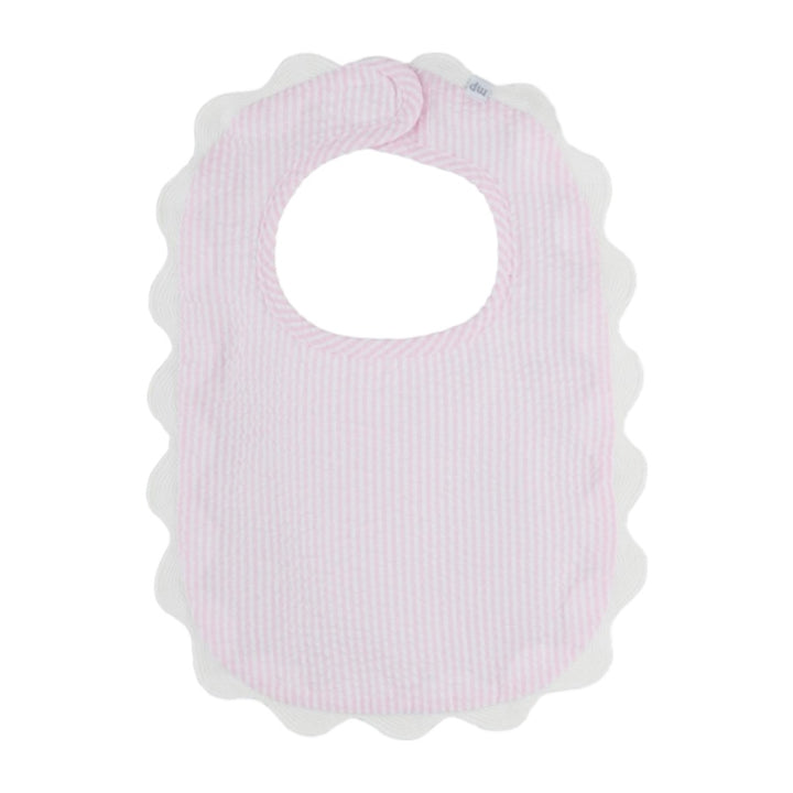 Pink Scallop Bib