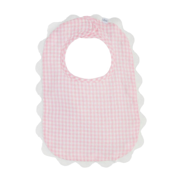 Pink Scallop Bib