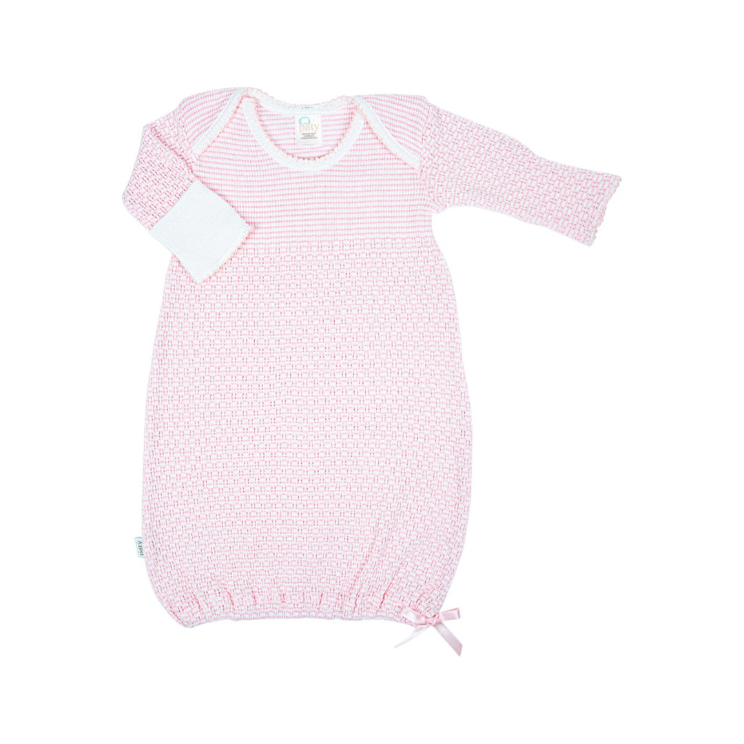 Overlap Shoulder Knit Paty Gown