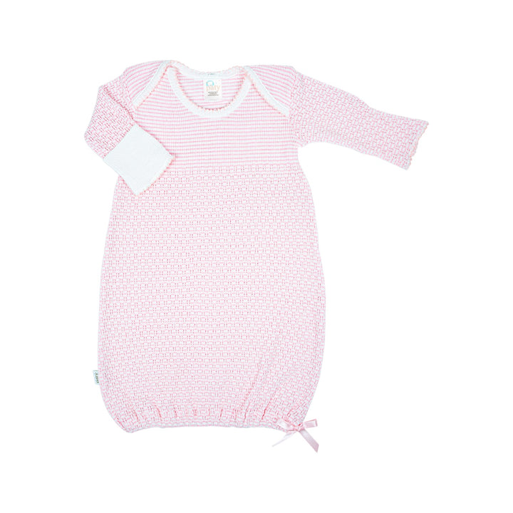 Overlap Shoulder Knit Paty Gown