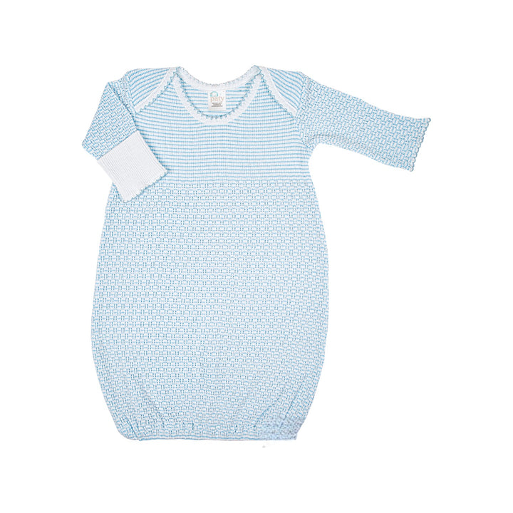 Overlap Shoulder Knit Paty Gown