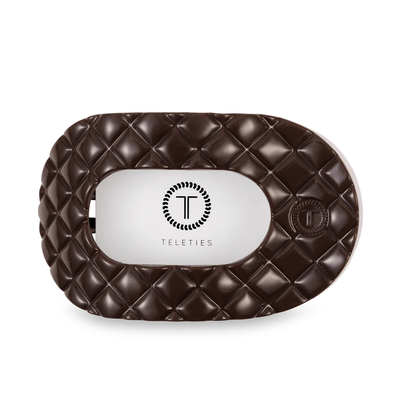 Truly Taupe Large Flat Round Teleties Clip