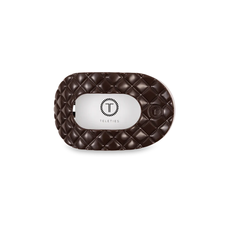 Truly Taupe Small Flat Round Teleties Clip