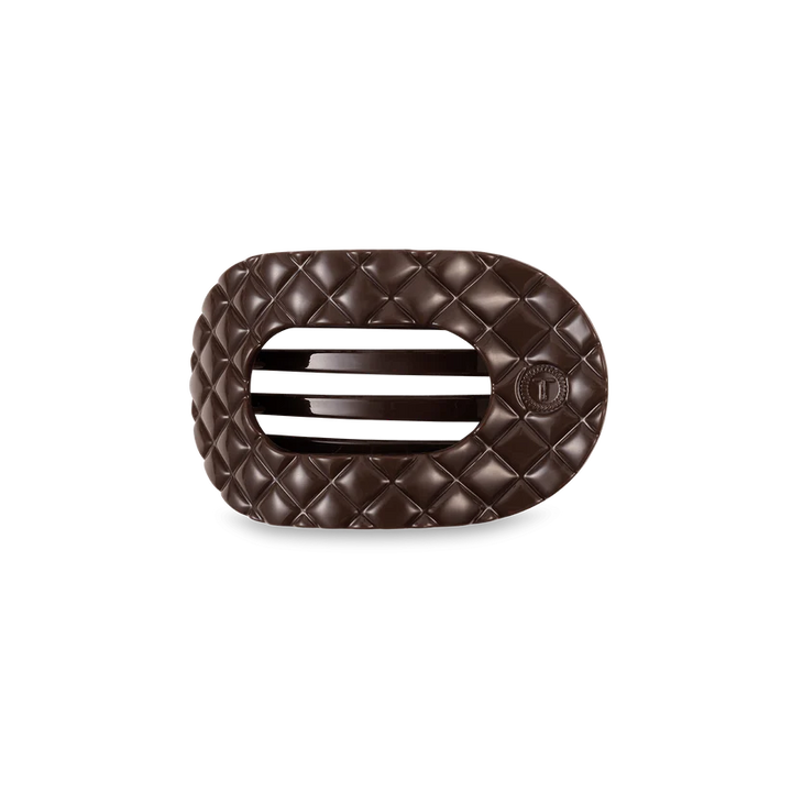 Truly Taupe Small Flat Round Teleties Clip