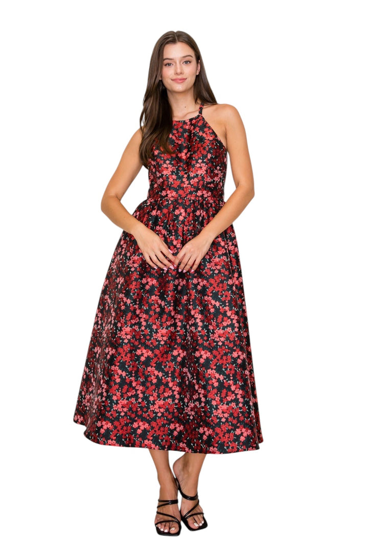 Arlow Halter Neck Midi Dress