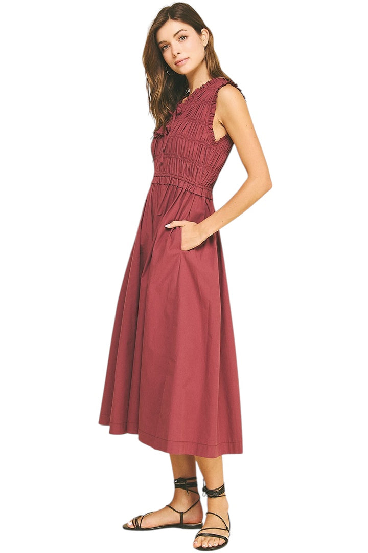 Briar Smocked Midi Dress