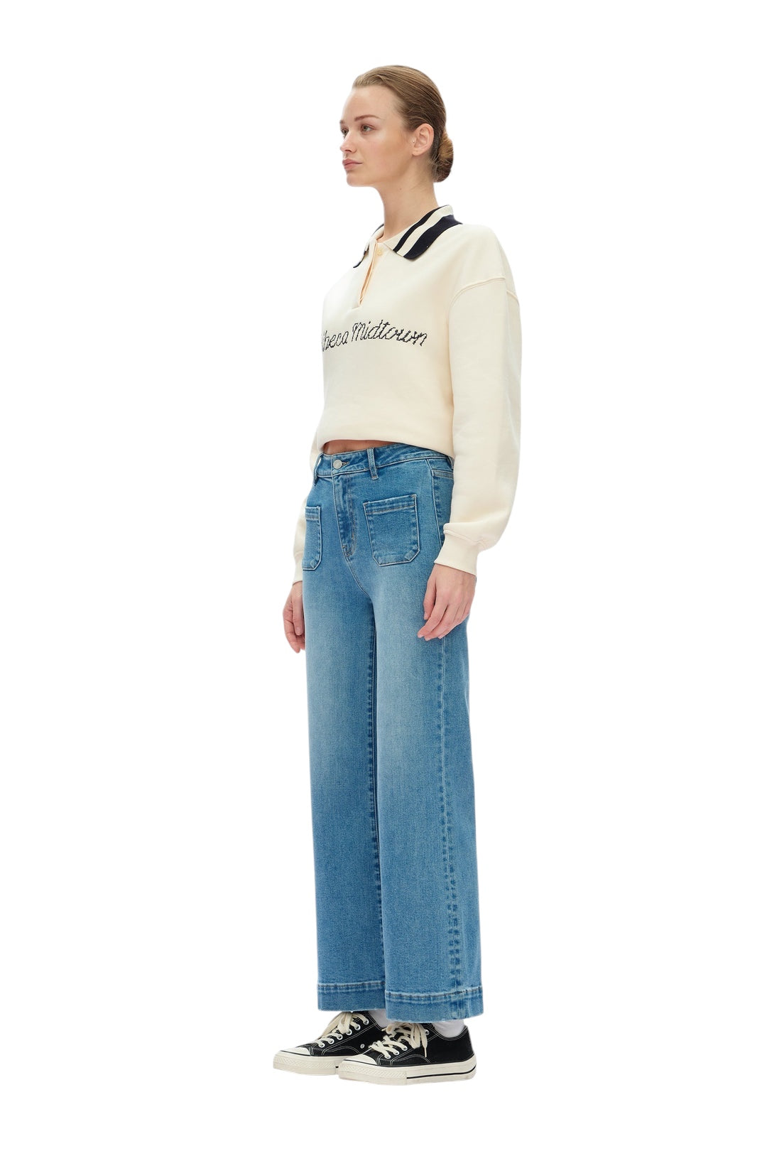 High Rise Wide Leg Bayeas Jeans
