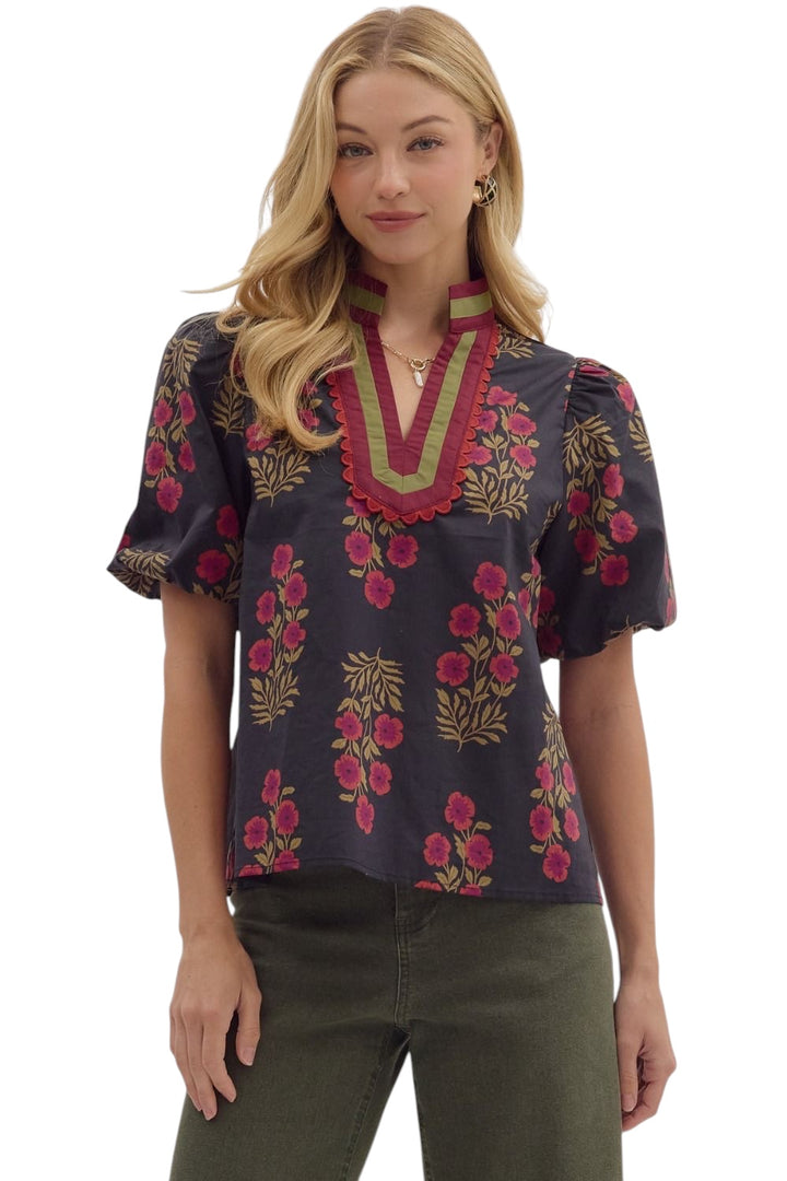 Madden Floral Print Top
