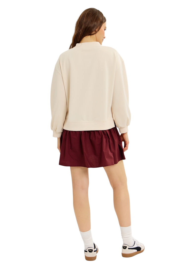 McCarty Mixed Media Mini Dress
