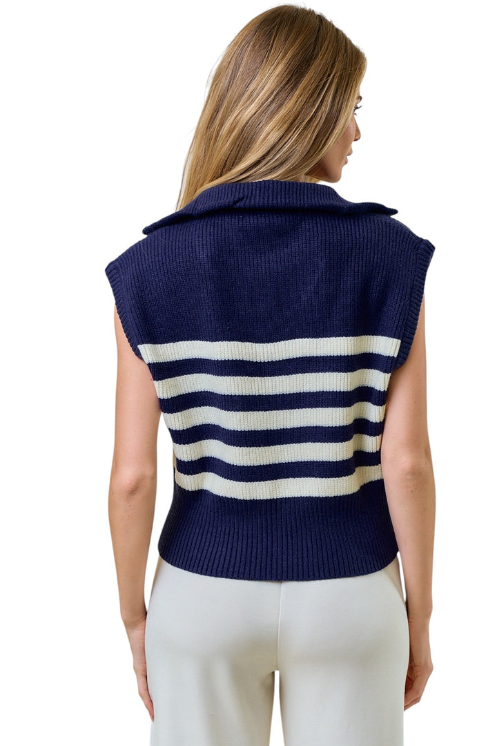 Sterling Zip Up Knit Top