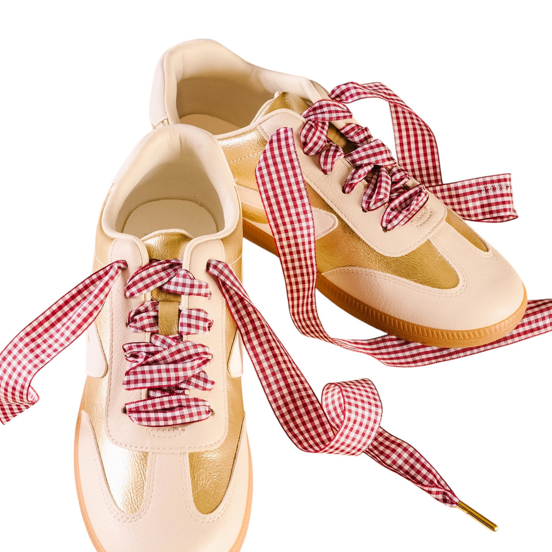 Step It Up Gingham Shoelaces