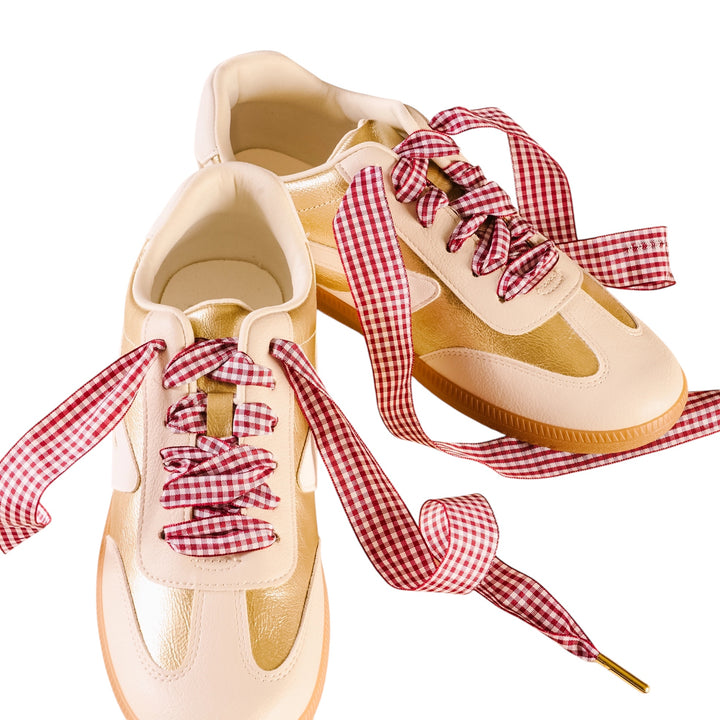 Step It Up Gingham Shoelaces