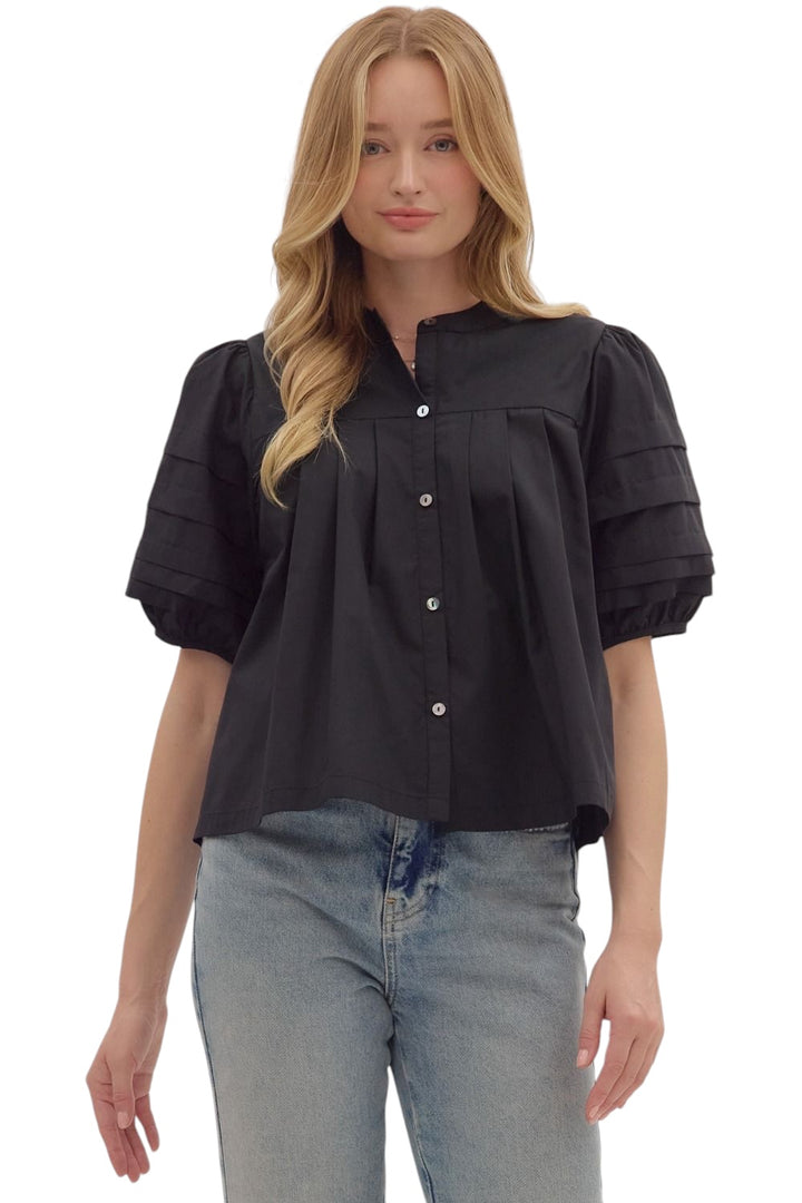 Ward Pintuck Sleeve Top