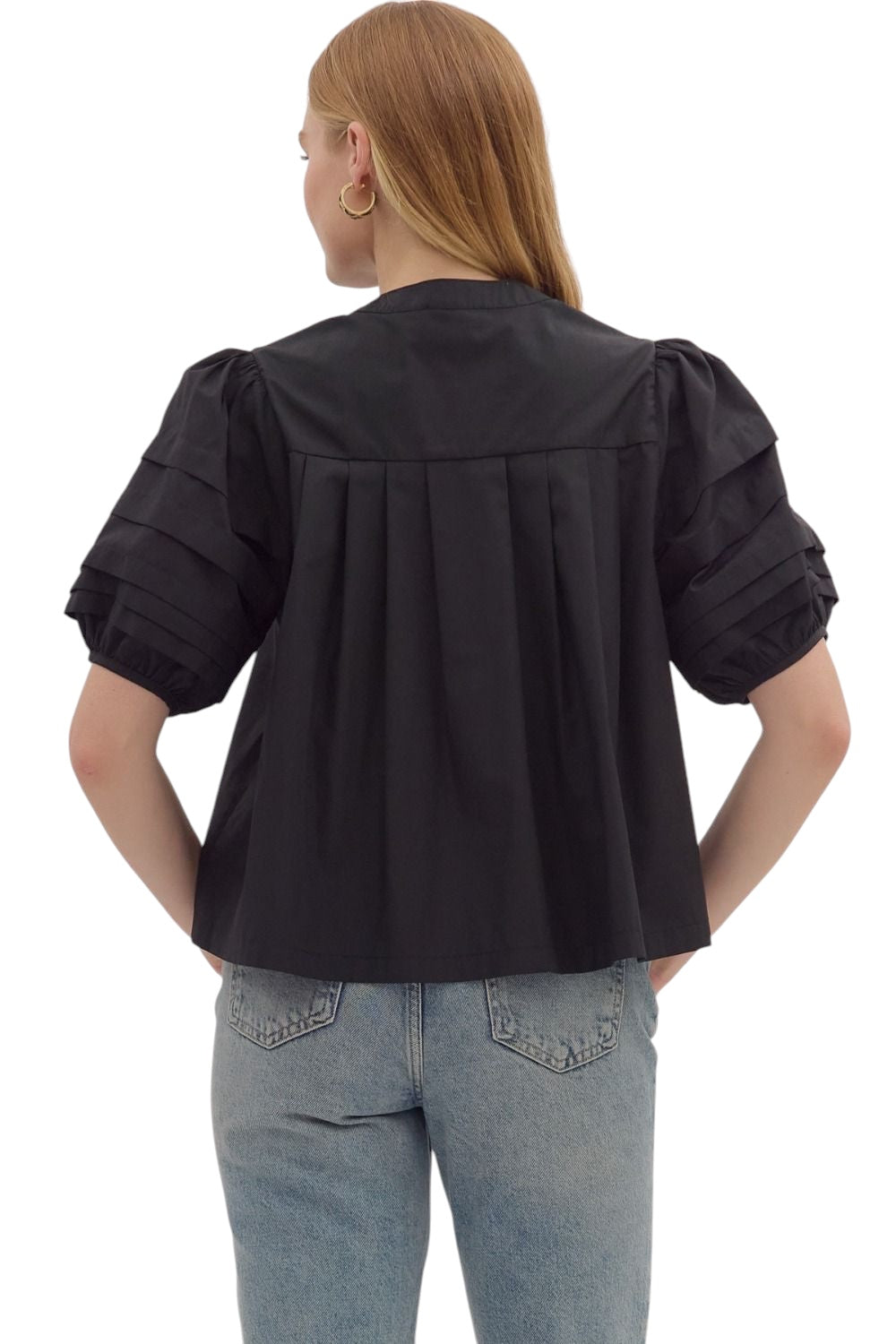 Ward Pintuck Sleeve Top